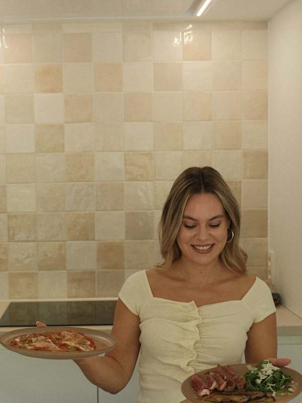 Dana in de keuken